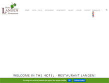 Tablet Screenshot of hotel-langen.de